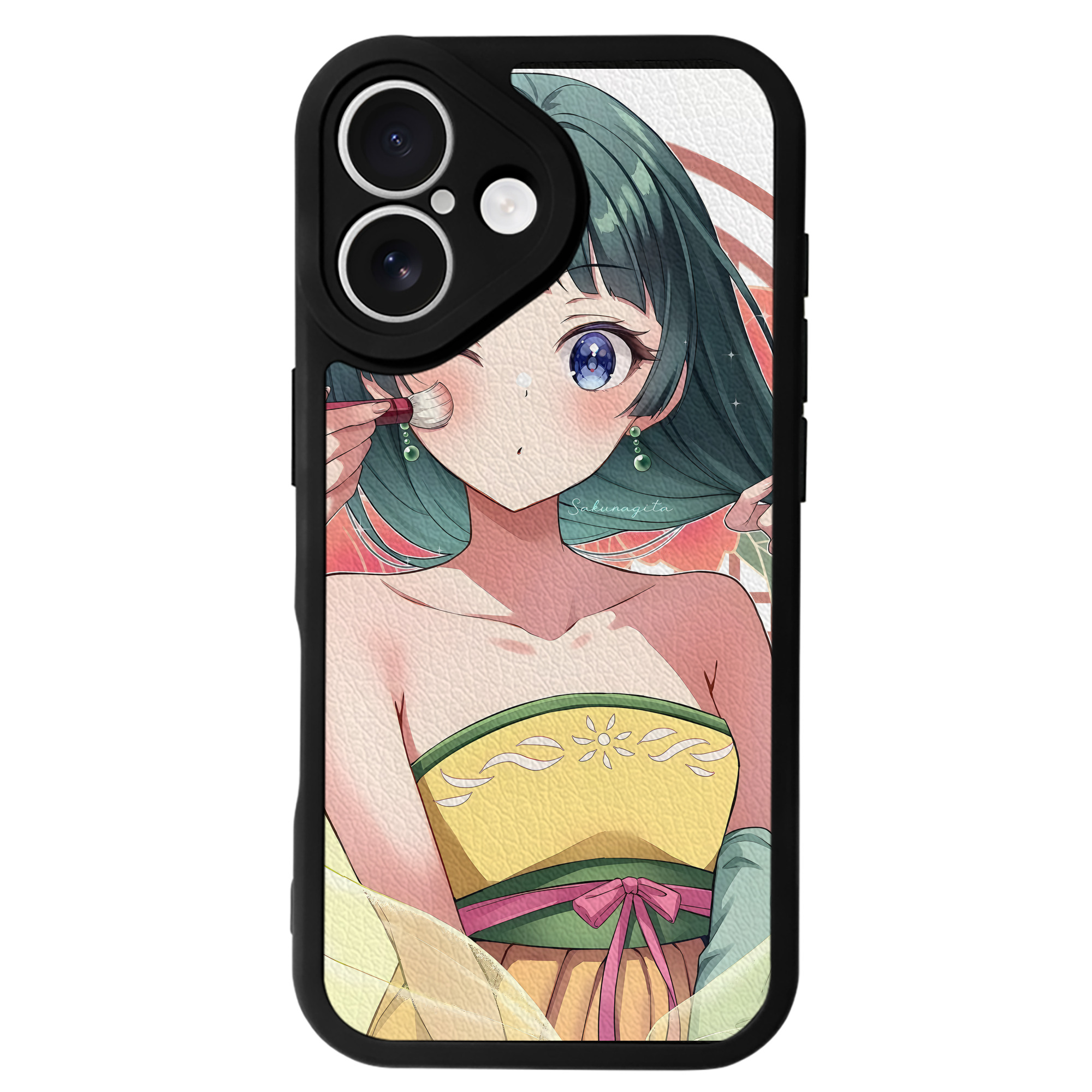 （画像用） 薬屋のひとりごと The Apothecary Diaries 【iPhone 16シリーズ対応】シリコンスマホケース（レザー調） 材質：シリコン